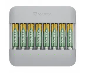 Varta Eco Ladegerät Multi Recycled / Akkuladegerät + 8x AA-Batterien (2100mAh|NiMH) / 100-240V / 8xAA | AAA