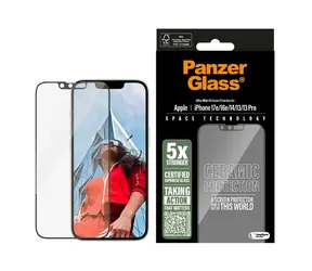 PanzerGlass Ceramic II Apple iPhone 17e/16e/14/13/13 Pro mit Installationsrahmen