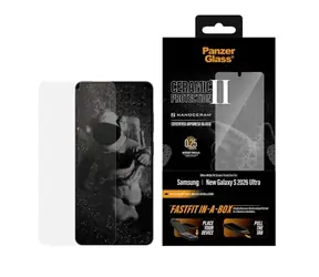 PanzerGlass Ceramic II Samsung Galaxy S26 Ultra mit staubfreier Installationsbox