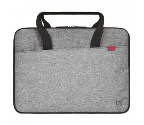 Mobilis Trendy Kompakte Aktentasche 12,5-14 Zoll grau / Laptoptasche bis zu 14 Zoll