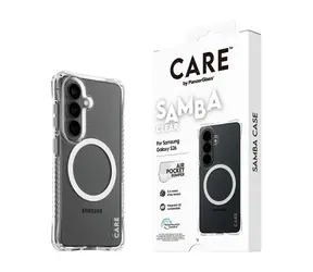 PanzerGlass CARE Schutzhülle für Samsung Galaxy S26 Samba, klar/weiß, Qi
