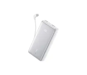 Anker Zolo 10000mAh weiß / Powerbank / 22,5W / mit USB-C-Kabel / USB-C