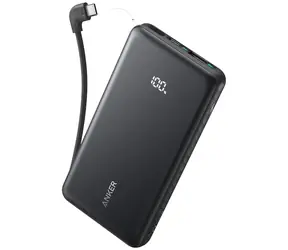 Anker Zolo 10000mAh schwarz / Powerbank / 22,5W / mit USB-C-Kabel / USB-C