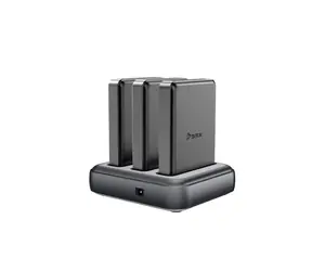 BMX SolidSafe™ 3-Steckplatz-Ladestation für SolidSafe 5K & 10K Powerbanks, schwarz