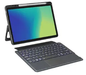 Epico Spello Schutzhülle mit beleuchteter Tastatur für Lenovo Idea Tab 11, schwarz