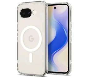 Spigen Ultra Hybrid Hülle mit MagSafe für Google Pixel 10a, durchsichtig weiß