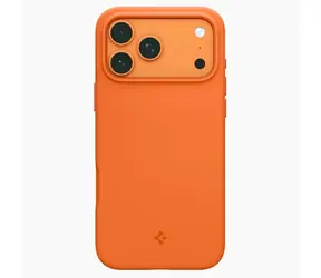 Spigen Silicone Fit MagSafe Schutzhülle für Apple iPhone 17 Pro Max, Kosmisches Orange