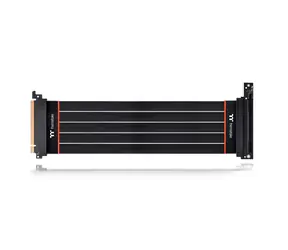 Ausgepackt - Thermaltake TT Premium PCI-E 4.0 Extender 90° 300 mm schwarz / PCI-E x16 Verlängerungskabel / ausgepackt