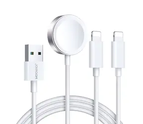 Joyroom S-IW007 3-in-1 USB-A-Kabel - Ladegerät für Apple Watch + 2x Lightning 1,2 m weiß