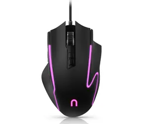 Niceboy ORYX M420 schwarz / Optische Gaming-Maus / 12.800 DPI / USB / Hintergrundbeleuchtung / 1,5 m
