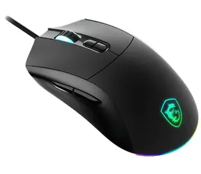 MSI Forge GM320 schwarz / Optische Gaming-Maus / 12800 DPI / 7 Tasten / USB-A 