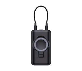 Joyroom JR-W13 schwarz / Powerbank / 5000 mAh / 1x USB-C + 1x Lightning / kabelloses Laden für Apple Watch