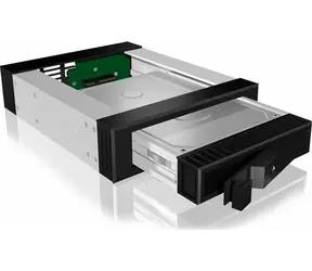 Unverpackt - Icy Box IB-129SSK-B schwarz / Gehäuse für 2,5"/3,5"-Festplatten / SATA III / Hot-Swap / unverpackt