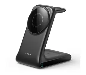 Joyroom JR-W15 Kabelloses Ladegerät 3-in-1, schwarz / Kabelloses Ladegerät / MagSafe / 15 W