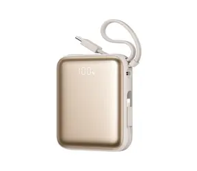 Joyroom JR-PBF27 Gold / Powerbank / 10000 mAh / 22,5 W / 1x USB-C / 1x Lightning + 1 USB-C-Kabel
