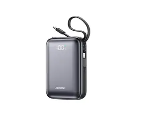 Joyroom JR-PBF29 schwarz / Powerbank / 20000 mAh / 22,5 W / 1x USB-C / 1x Lightning + 1x USB-C-Kabel