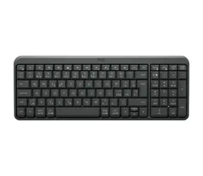 Ausgepackt - Logitech K250 CZ/SK schwarz / Tastatur / kabellos / BT / ausgepackt