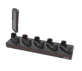 Honeywell 5-Steckplatz-Ladestation für CT40, CT40XP, CT45, CT45XP und CT47 mit Abdeckung, Netzteil und Kabel (EU)