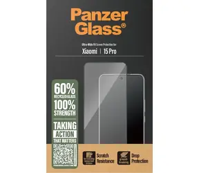 Ausgepackt - PanzerGlass Ultra-Wide Fit mit schwarzem Rahmen für XIAOMI 15 Pro / ausgepackt