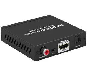 Unverpackt - PremiumCord 4K@60Hz Audio Extractor ARC / HDR / Ausgänge: Stereo-Klinke & SPDIF & RCA / unverpackt