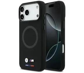 BMW Silikon-Rückseite mit MagSafe-Logo für iPhone 17 Pro Max, Schwarz