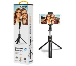 Ausgepackt - Aligator HA12 schwarz / Selfie-Halterung mit Bluetooth / Stativ / ausgepackt