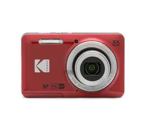 Kodak Friendly Zoom FZ55 rot / 2,7" LCD / 16 MPix BSI CMOS / 5-fach optischer Zoom / microSD