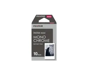 Fujifilm Instax Mini Monochrome 10 Stück / Schwarzweiß-Sofortbildkamerafilm / Bildformat 46 mm × 62 mm