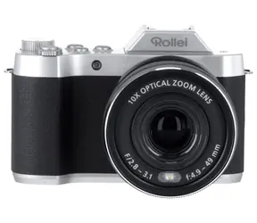 Rollei Powerflex 10x Retro schwarz / 8 Megapixel / 10-facher Zoom / 2,88" LCD / 1440p-Video