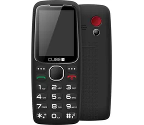CUBE1 S300 Schwarz / CZ Verteilung / 2,4 Zoll / Radio / Dual-SIM / 1,3 MPx / Speicherkarte / Schwarz