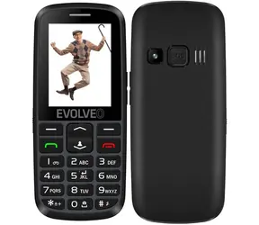 Evolveo EasyPhone EG + Ständer schwarz / 2,4" / SOS / Bluetooth / microSDHC 
