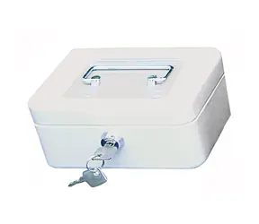 WEDO 200 Tragbare Registrierkasse weiß / 5 Fächer / 1 Clip / abschließbar
