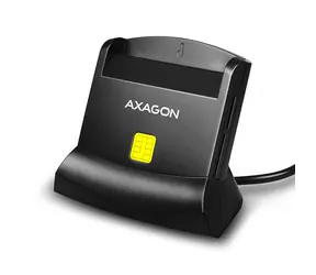 Axagon CRE-SM2, USB-A StandReader mit 4-Slot SMART -Lesegerät (eObčanka) + SD/microSD/SIM-Kartenleser, 1,3 m Kabel