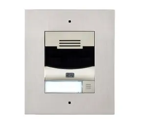 2N Ateus-9155301CF IP Solo Nickel - Türsprechanlage / 1 TL./ HD-Kamera / Unterputzmontage (inkl. Rahmen)