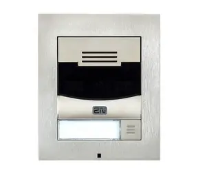 2N Ateus-9155301CS IP Solo Nickel - Türsprechanlage / 1 TL./ HD-Kamera / Aufputzmontage (inkl. Rahmen)