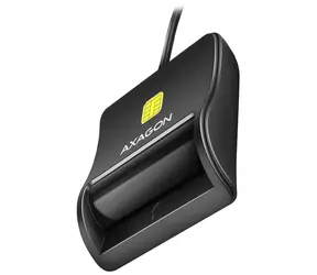 Axagon CRE-SM3N, USB-A FlatReader Kontaktkartenleser für SMART (eObčanka), Kabel 1,3 m