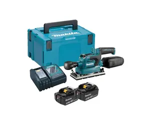 Makita DBO380RTJ / Akku-Exzenterschleifer / 93x185mm / Li ION / 18V / 2x5Ah