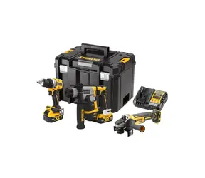 DeWalt DCK355P2T / DeWalt DCG405 + DCH172 + DCD800 Akkupack / 2x 5,0 Ah Akku / 1x Koffer / Ladegerät
