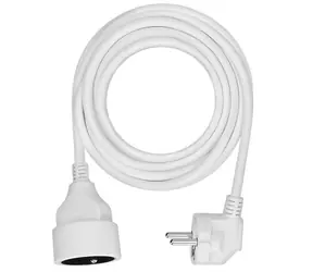 Solight Verlängerungskabel - 1 Steckdose 5m weiß / 3 x 1,5mm2