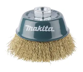 Makita D-39805 Topfbürste aus Stahldraht, 100 mm (messingbeschichtet)