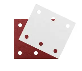 Makita P-15883 / Schleifpapier für Holz und Metall / Körnung 60/100/150/180 und 2x 240 / Maße 102x114 mm / perforiert / 10 Stück