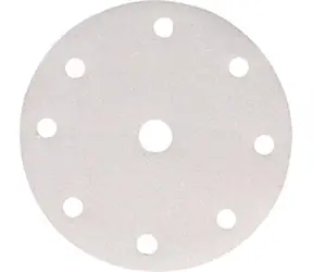 Makita P-37851 / Schleifpapier für Holz | Metall | Stein / Körnung K80 / Durchmesser 150 mm / 9 Löcher / 10 Stück