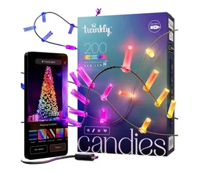 Ausgepackt - Twinkly Candies LED TWKP200RGB-G 2 m / Intelligente Lichterkette / WLAN / Bluetooth / ausgepackt