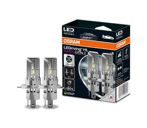 OSRAM LEDriving HL Easy GEN 2 H4/H19 P43t/PU43t-3 weiß / 1400 lm / 6000 K / 5000 h / 2 Stück