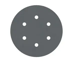 BOSCH PRO F355 2608605131 / Schleifpapier P600 / Durchmesser 150 mm / 6 Löcher / 5 Stück