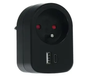 Ausgepackt - Retlux RPC 70 BK Steckdose + 2x USB (5V/2100mA) / ausgepackt