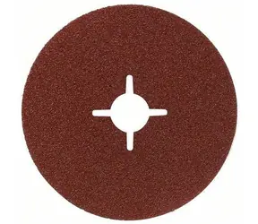 BOSCH Expert R444 2608605477 / Faserschleifscheibe für Metall / Körnung K80 / 125 mm