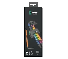 Wera 950 9 Hex- PLUS Multicolour 1 SB Multicolour Steckschlüsselsatz / Metrisch / BlackLaser