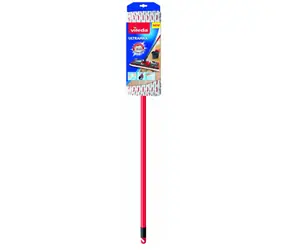 Vileda Ultramax Wischmopp Mikrofaser 2 in 1 / 2 Faserarten / Teleskopstange