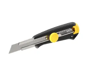 Stanley 0-10-418 / Klappmesser mit Abbrechklinge 18 mm / Spitzenverriegelung / Kunststoff